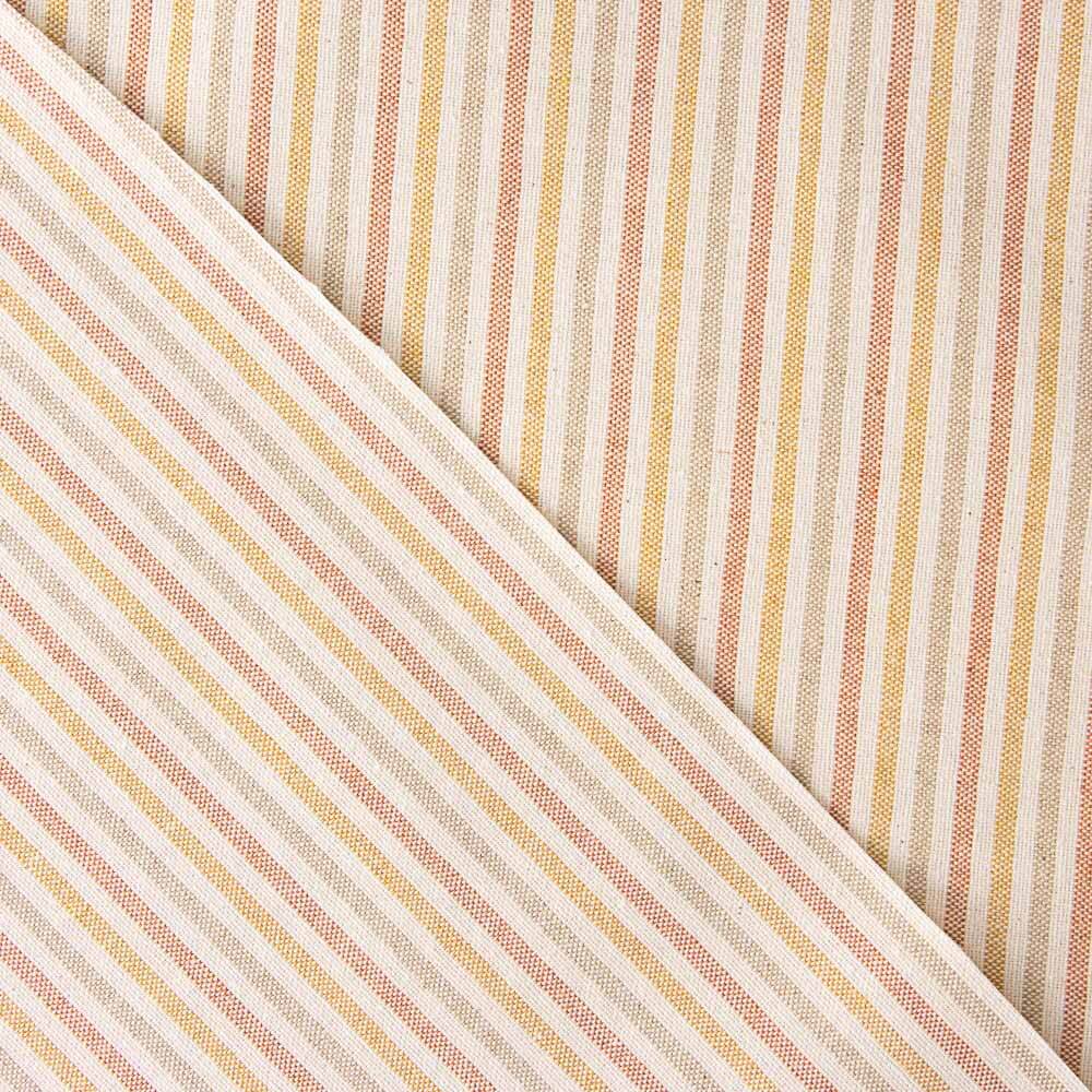 Mantel Resinado Antimanchas Raya Pitiusa Naranja - Ribes y Casals