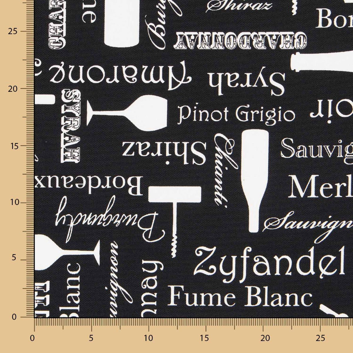 Mantel Vinos Negro - Ribes y Casals