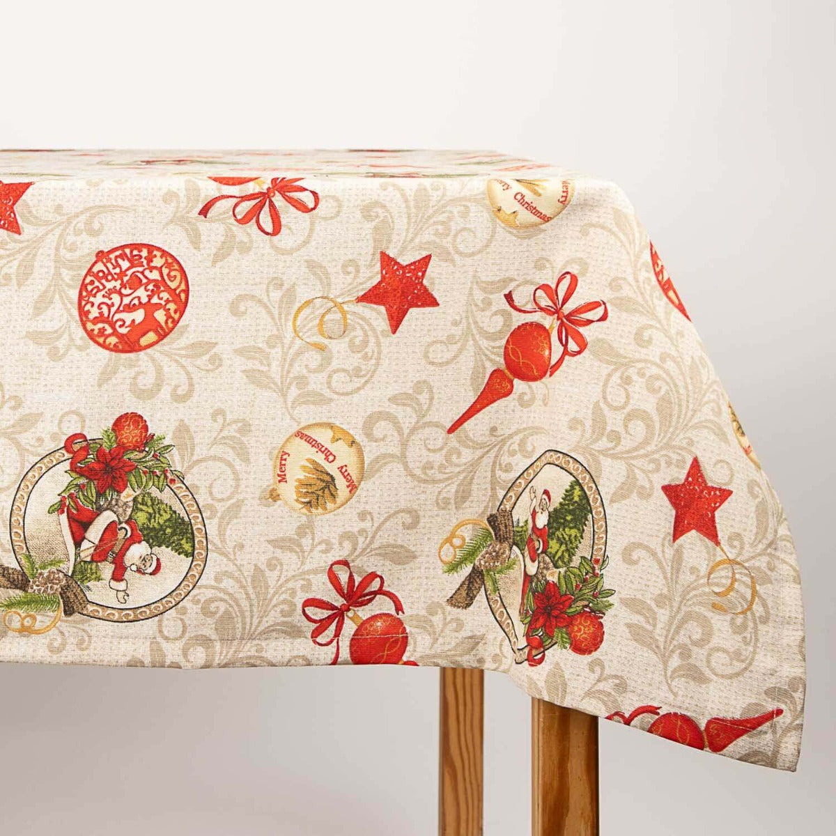 Mantel Confeccionado Navidad Bolas 270cm x 150cm - Ribes y Casals