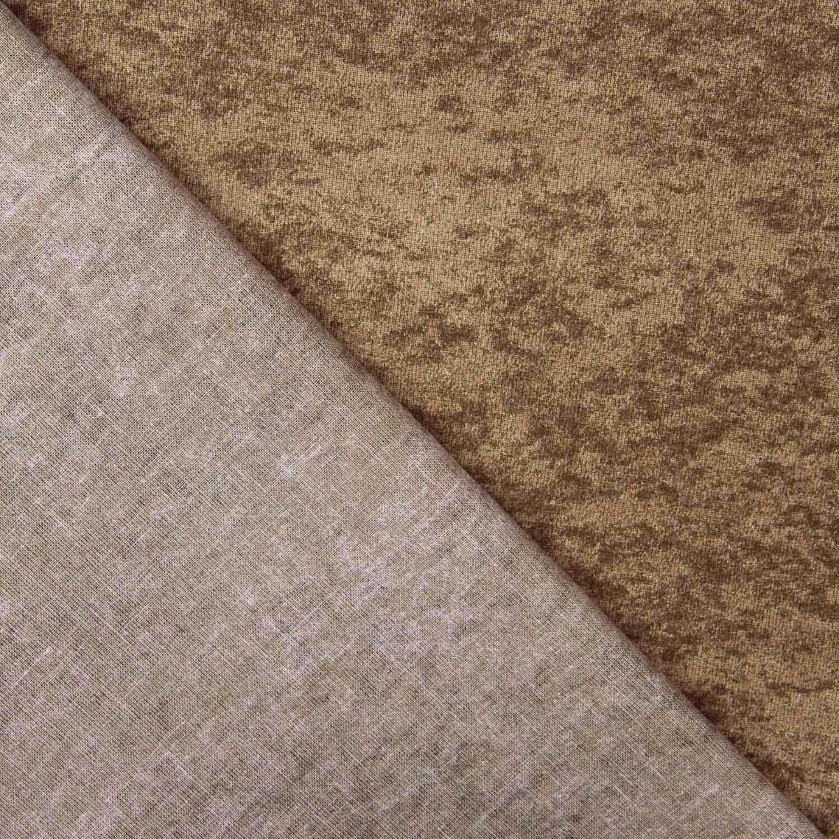 Popelín Algodón Marmoleado Marrón - Ribes y Casals