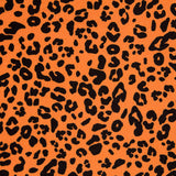 Terciopelo Lycra Leopardo Naranja - Ribes y Casals