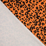 Terciopelo Lycra Leopardo Naranja - Ribes y Casals