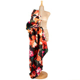 Mikado Poliéster Estampado Negro - Ribes y Casals