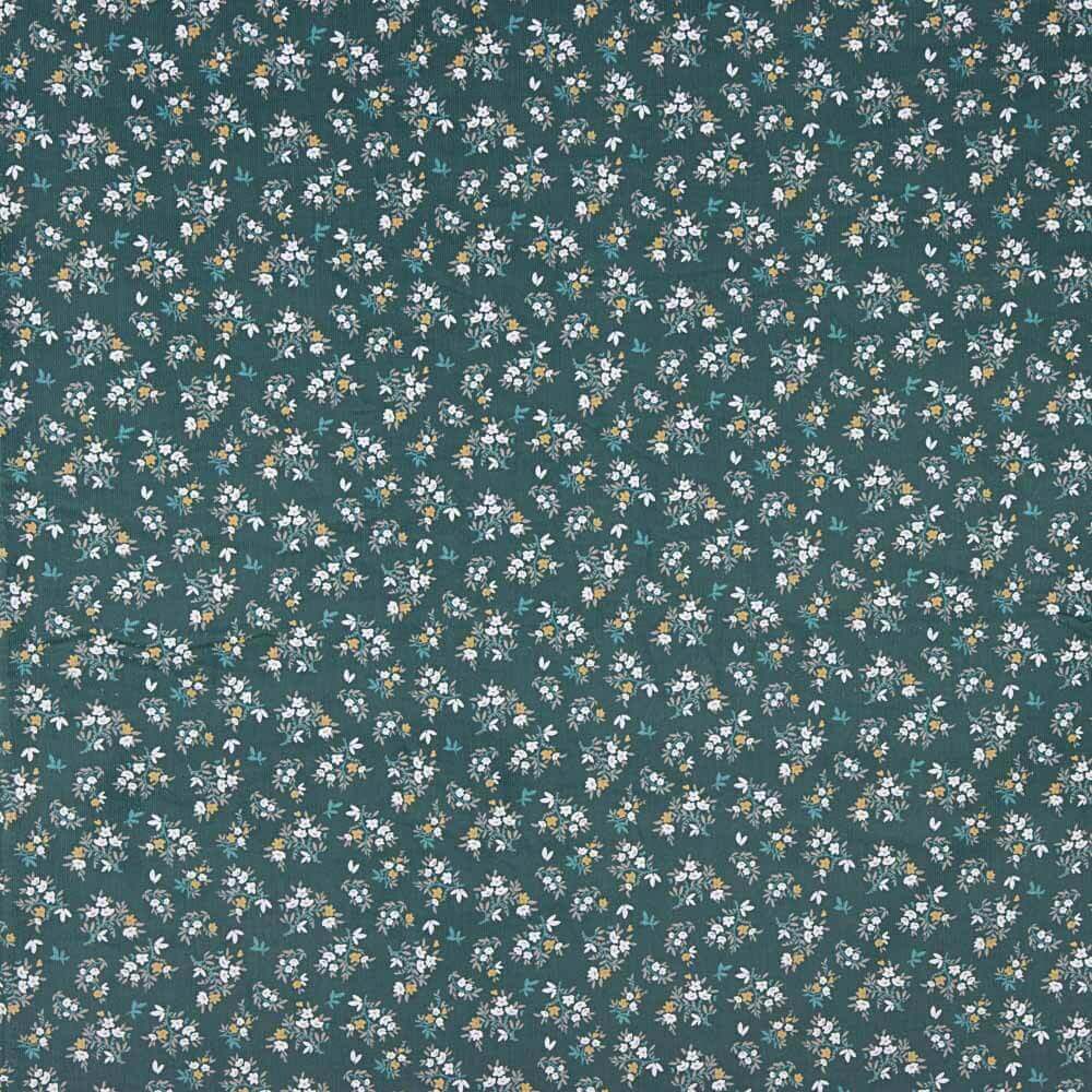 Micropana Estampada Flores Verde - Ribes y Casals