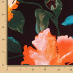 Mikado Poliéster Estampado Negro - Ribes y Casals