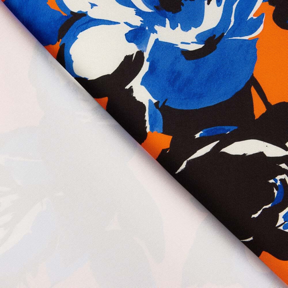 Mikado Poliéster Estampado Naranja - Ribes y Casals