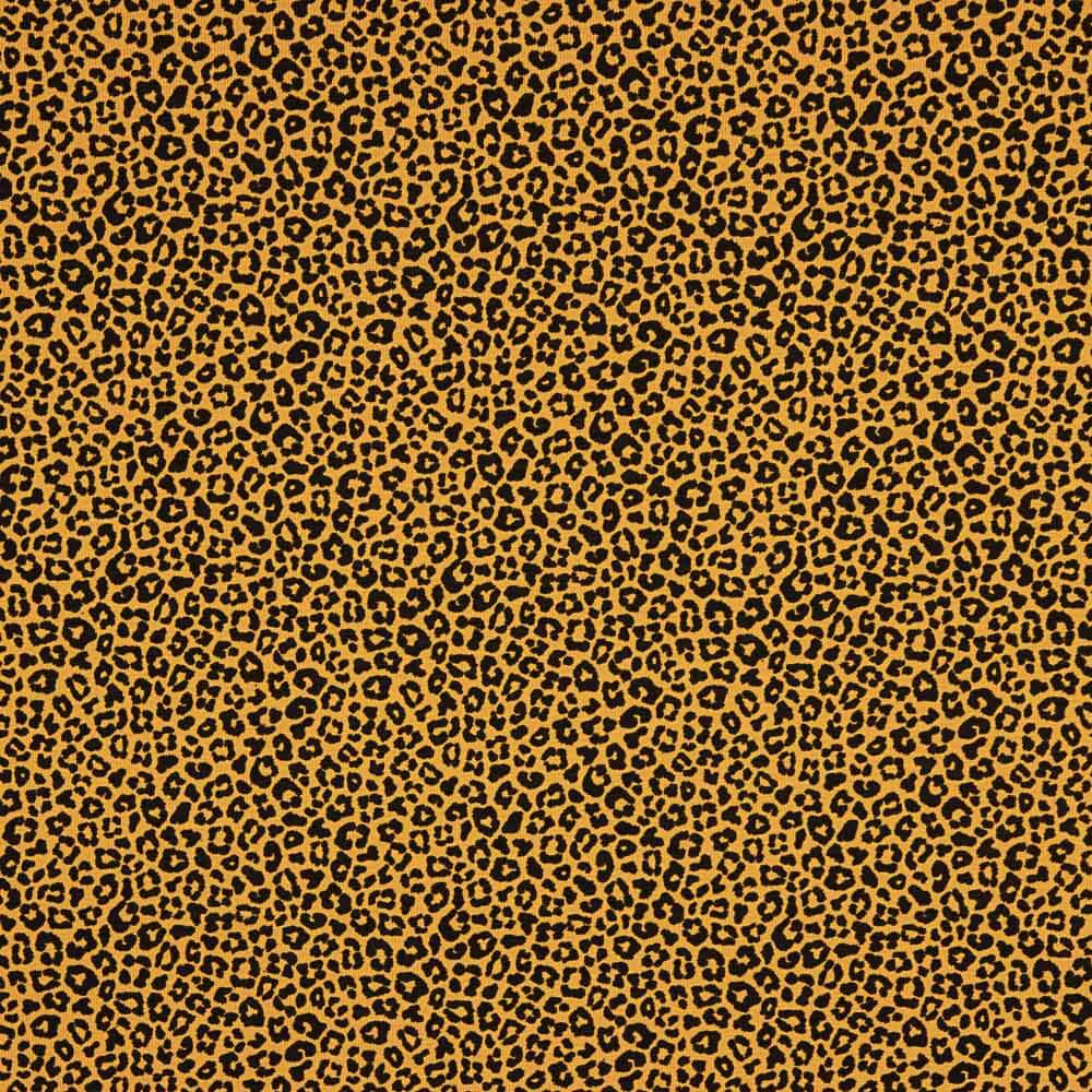 Punto Algodón Lycra Leopardo Cúrcuma - Ribes y Casals