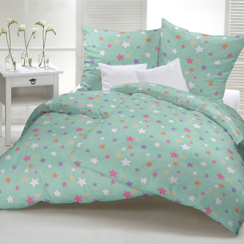 Minky Estrellitas Verde Agua - Ribes y Casals