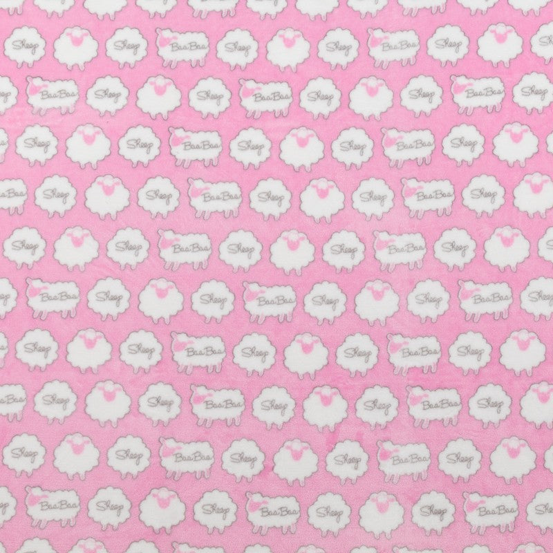 Minky Sheep Rosa Bebé - Ribes y Casals