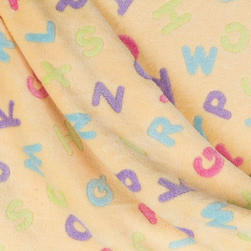 Minky Sopa Letras Amarilla - Ribes y Casals