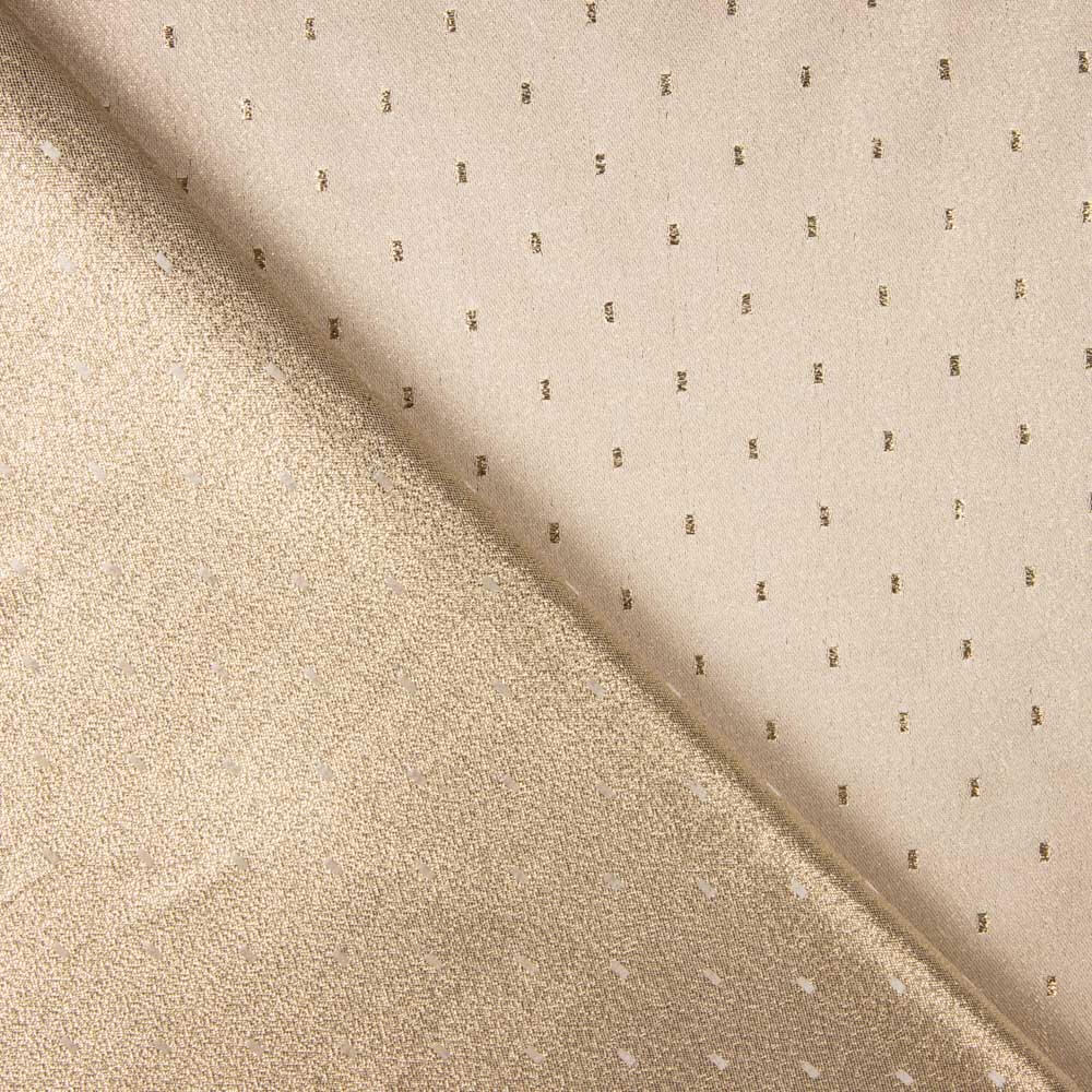 Brocado Plumeti Oro Blanco - Ribes y Casals