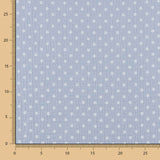 Muselina Algodón Infantil Margarita Azul Denim - Ribes y Casals