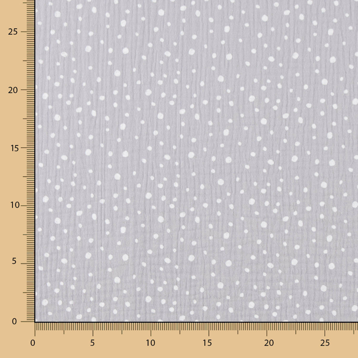 Muselina Algodón Infantil Moteado Gris - Ribes y Casals
