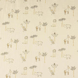 Muselina Doble Faz Animals Infantil Beige - Ribes y Casals