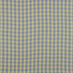 Muselina Doble Faz Cuadros Limón-Báltico - Ribes y Casals