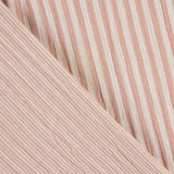 Muselina Doble Faz Rayas Rosa-Natural - Ribes y Casals