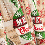 Loneta Estampada Navidad Papá Noel y Cuadros Escoceses - Ribes y Casals