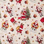 Loneta Estampada Navidad Papá Noel Tradicional - Ribes y Casals