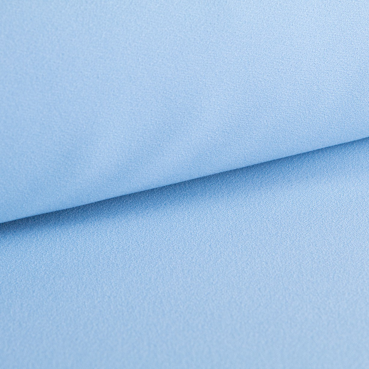 New Crepe Satén Azul Empolvado - Ribes y Casals