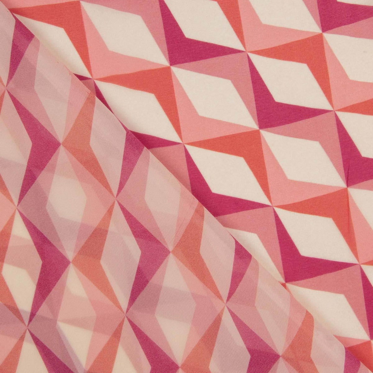 Gasa Viscosa Rombos Vintage - Ribes y Casals