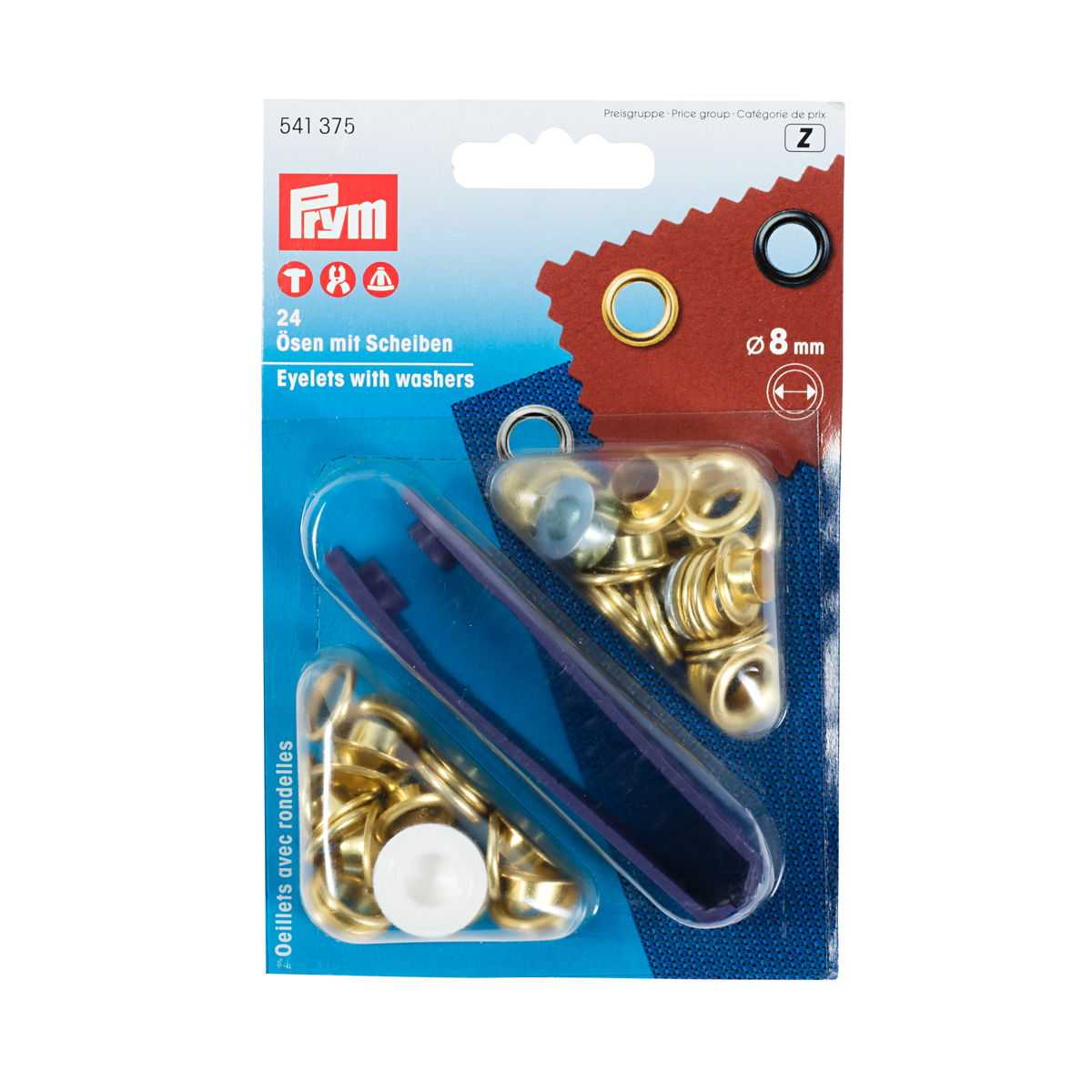Ojetes Remachables 8mm Prym 541375 - Ribes y Casals