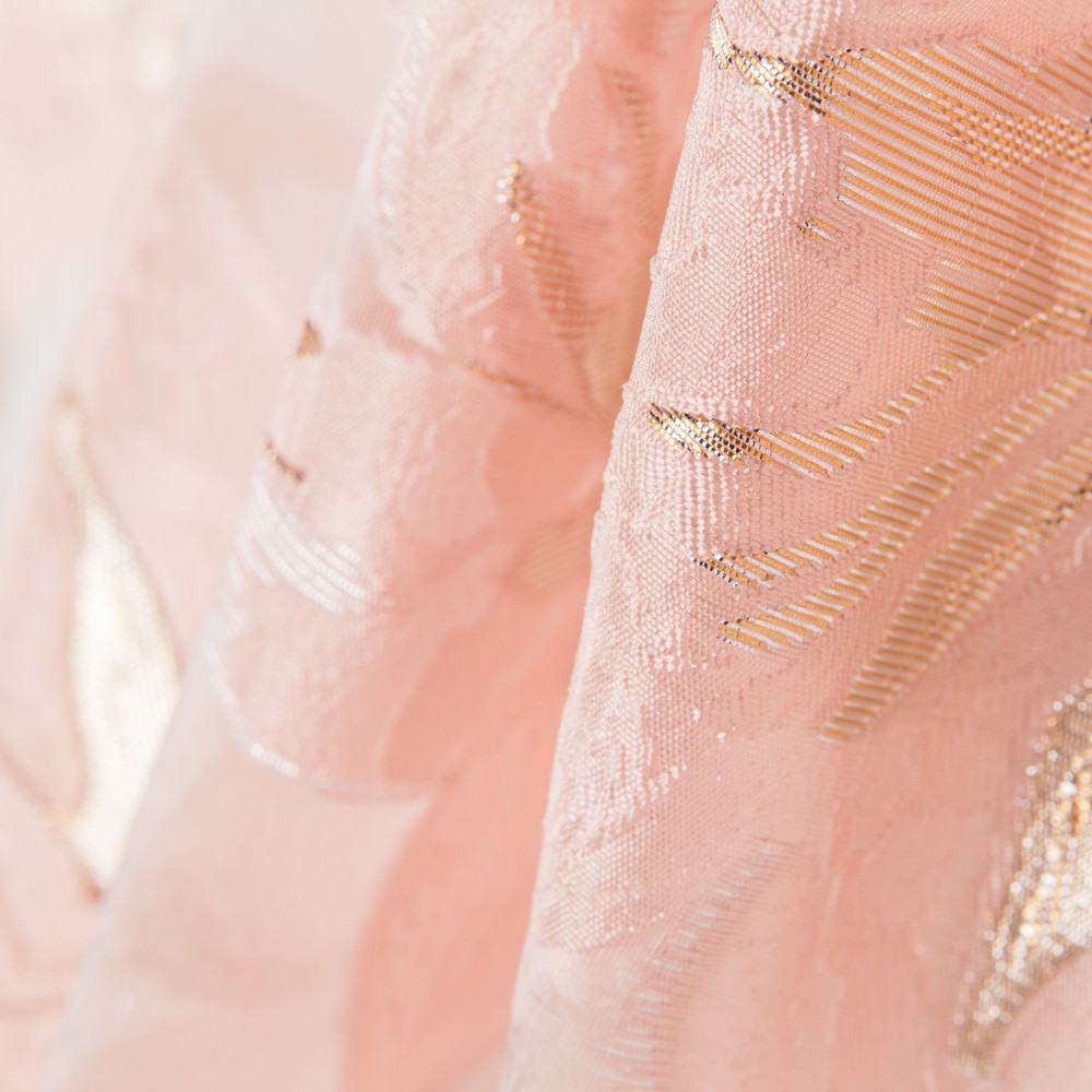 Organza Brocada Rosa - Ribes y Casals