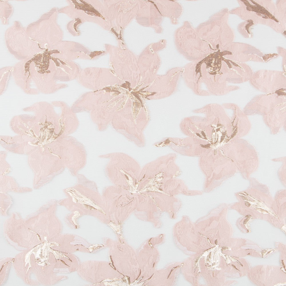 Organza Brocada Rosa - Ribes y Casals