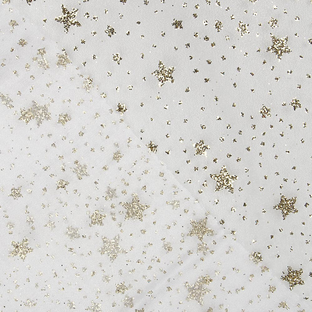 Organza Estrella Blanca Oro - Ribes y Casals