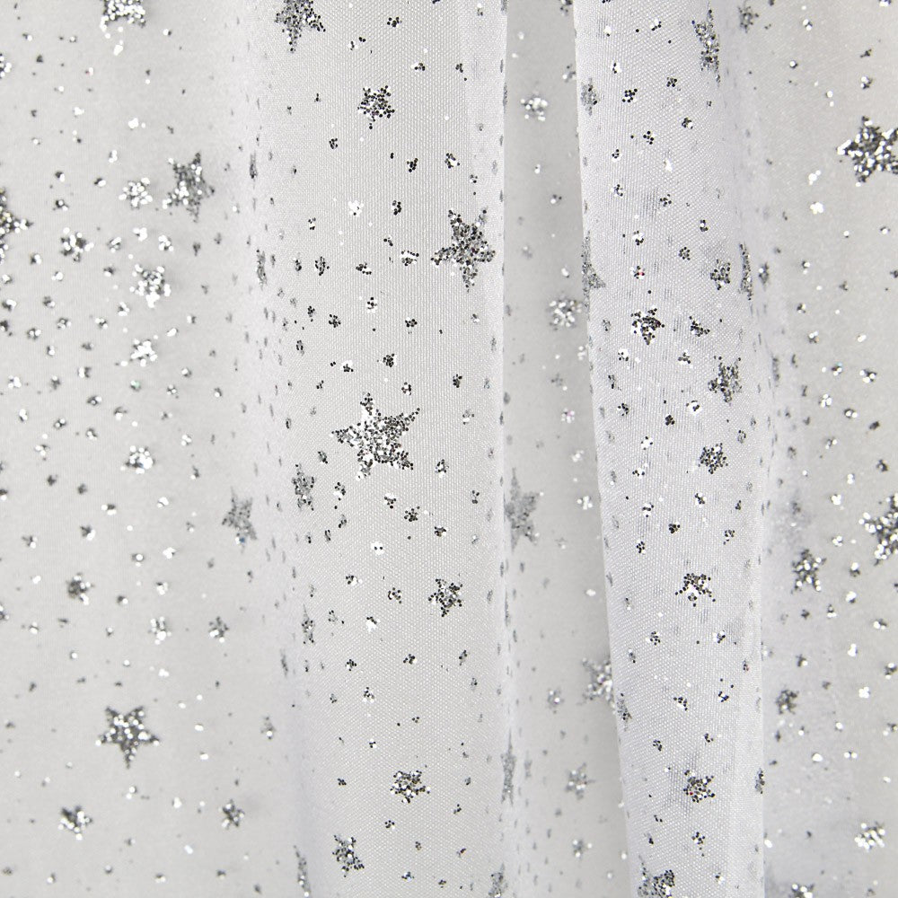 Organza Estrella Blanca Plata - Ribes y Casals