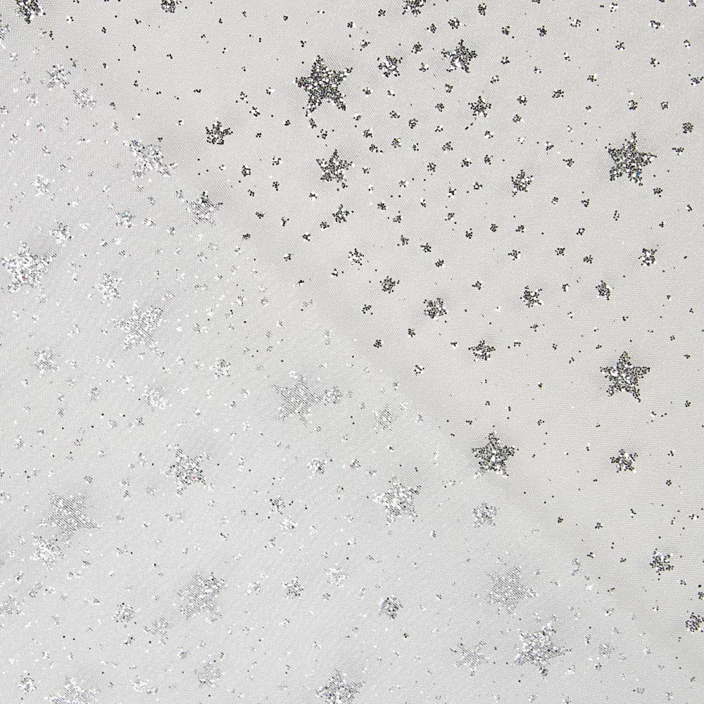 Organza Estrella Blanca Plata - Ribes y Casals