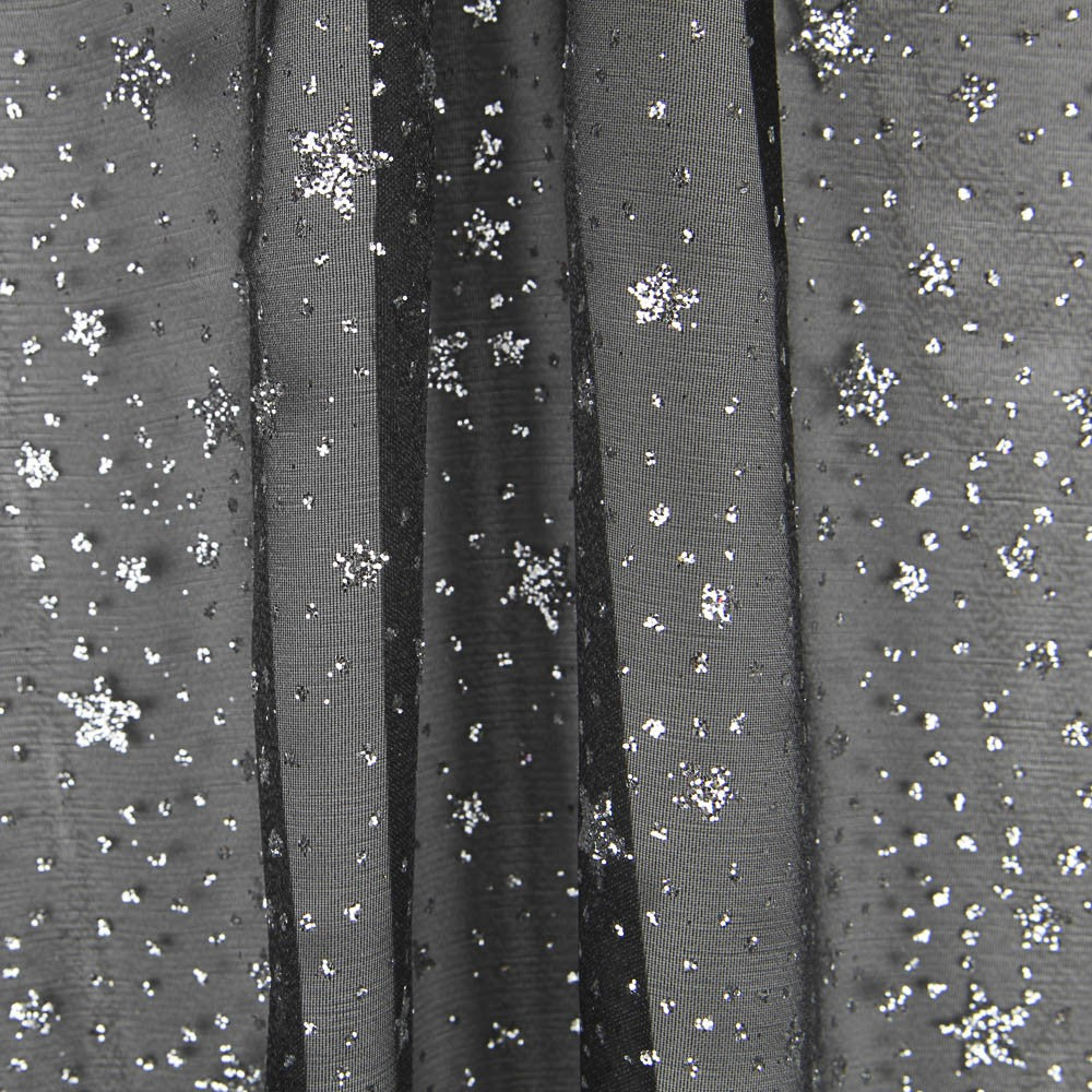 Organza Estrella Negra Plata - Ribes y Casals