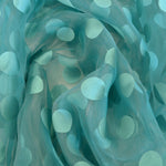 Organza Lunares Aguamarina - Ribes y Casals