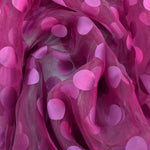 Organza Lunares Fucsia - Ribes y Casals