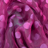 Organza Lunares Fucsia - Ribes y Casals