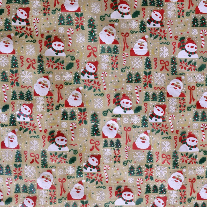 Organza Navidad Muñeco Nieve Crudo - Ribes y Casals