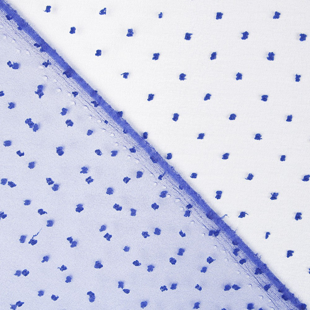 Organza Poliéster Plumeti Azulón - Ribes y Casals