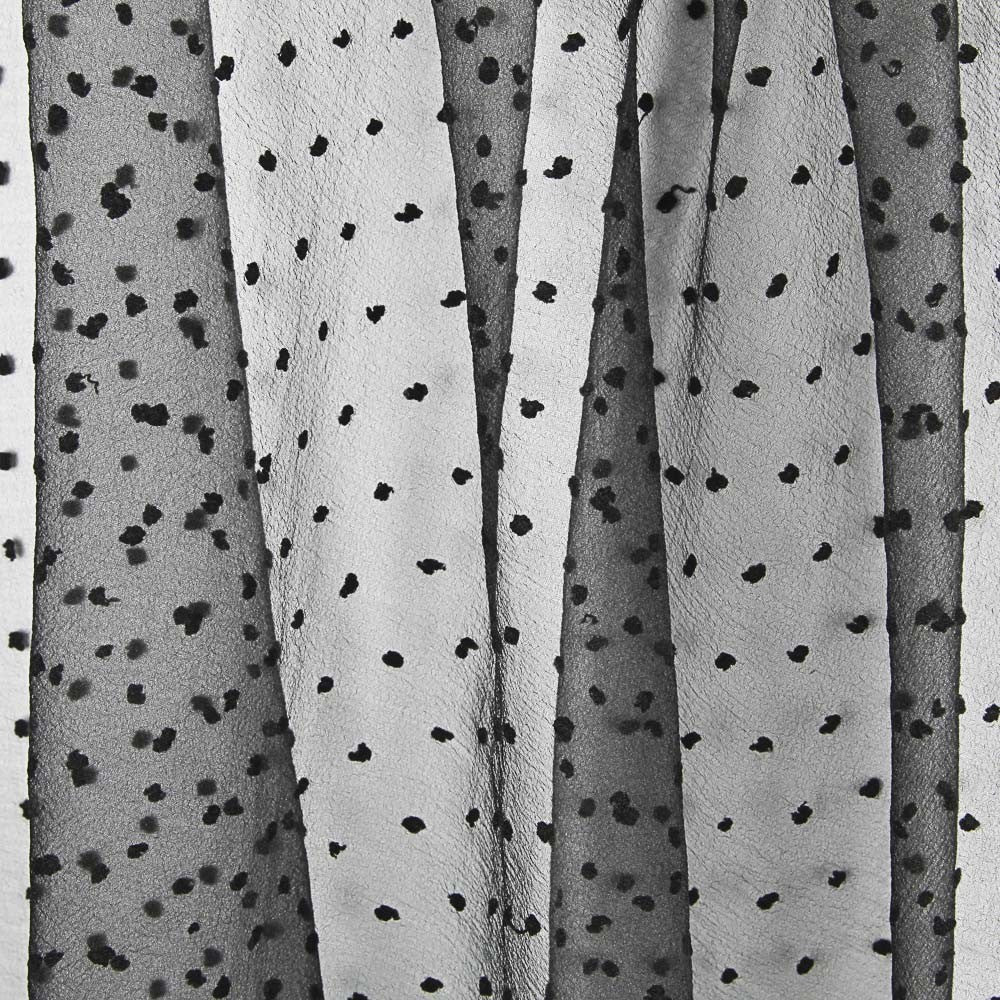 Organza Poliéster Plumeti Negro - Ribes y Casals