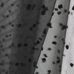 Organza Poliéster Plumeti Negro - Ribes y Casals