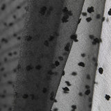 Organza Poliéster Plumeti Negro - Ribes y Casals