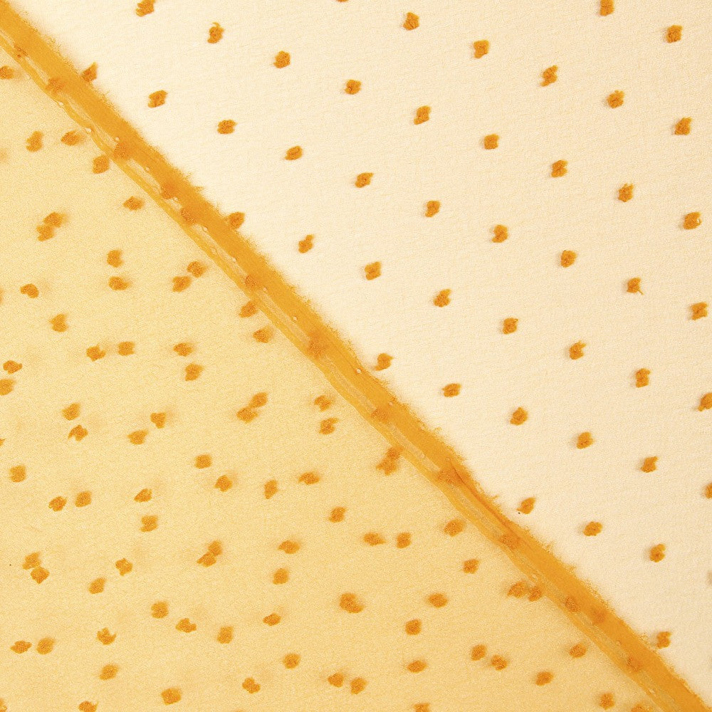 Organza Poliéster Plumeti Ocre - Ribes y Casals