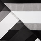 Organza Rayas Blanco Negro - Ribes y Casals