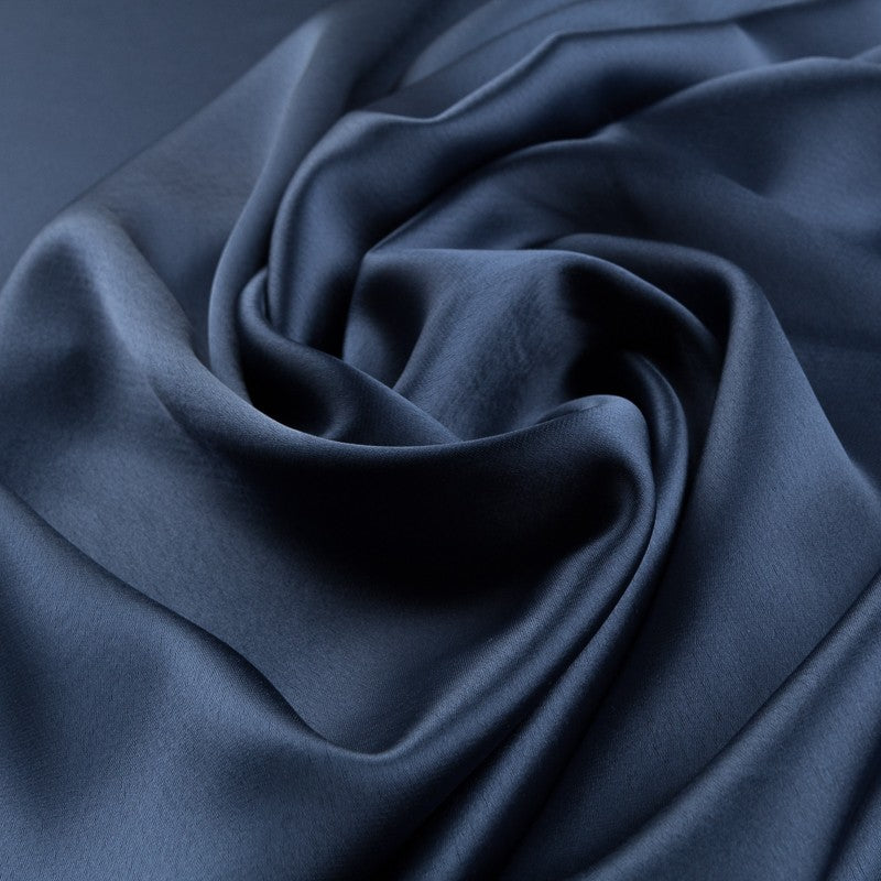 Otomán Satén de Triacetato Azul Marino - Ribes y Casals