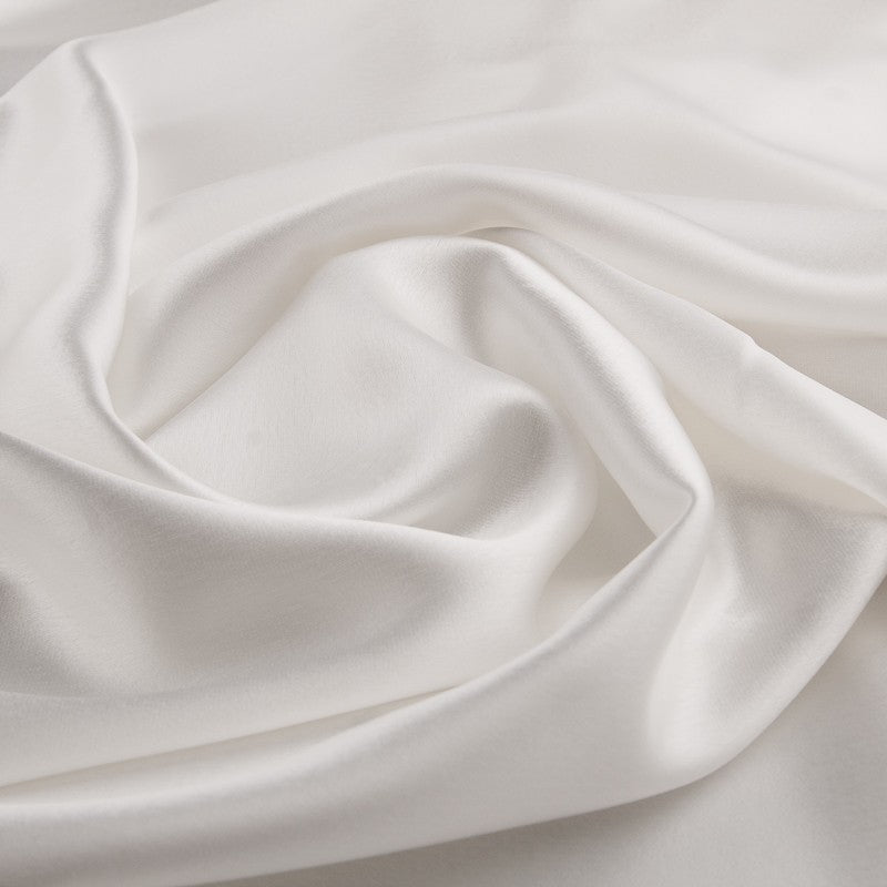 Retal Otomán Satén de Triacetato Blanco 135x145 cm - Ribes y Casals