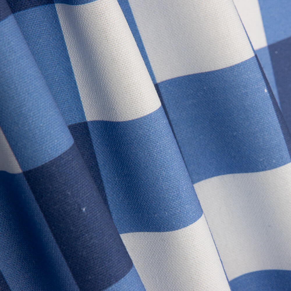 Panamá Hogar Estampado Cuadro Maxi Azul - Ribes y Casals