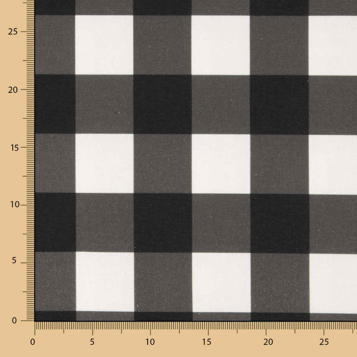 Panamá Hogar Estampado Cuadro Maxi Negro - Ribes y Casals