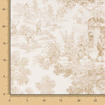 Panamá Hogar Estampado Toile de Jouy Beige - Ribes y Casals