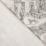 Panamá Hogar Estampado Toile de Jouy Gris - Ribes y Casals