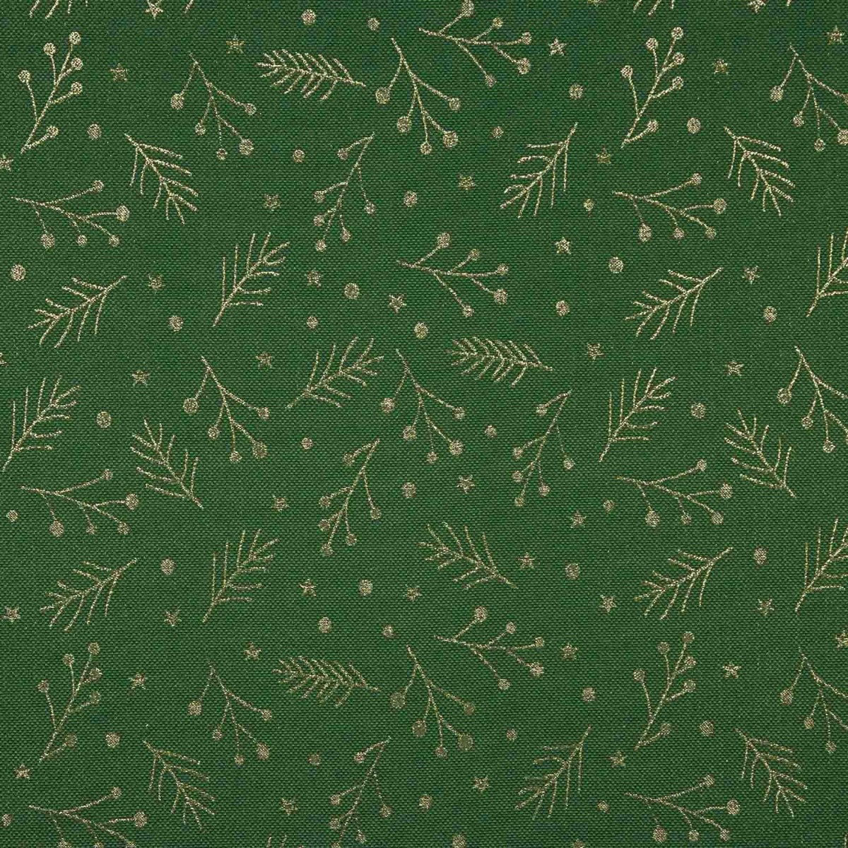 Panamá Navidad Lurex Natur Verde - Ribes y Casals