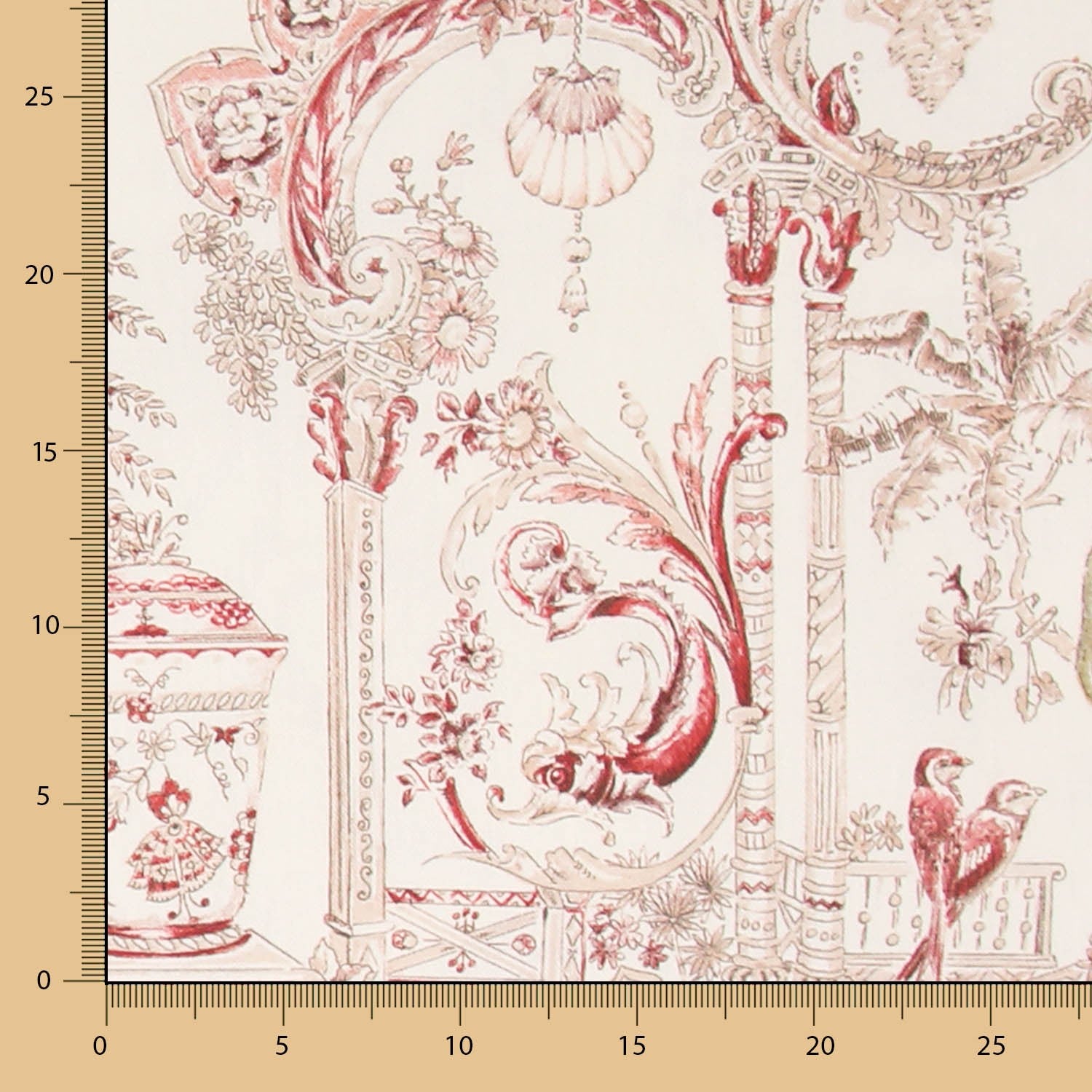 Panamá Algodón Florencia Roja - Ribes y Casals