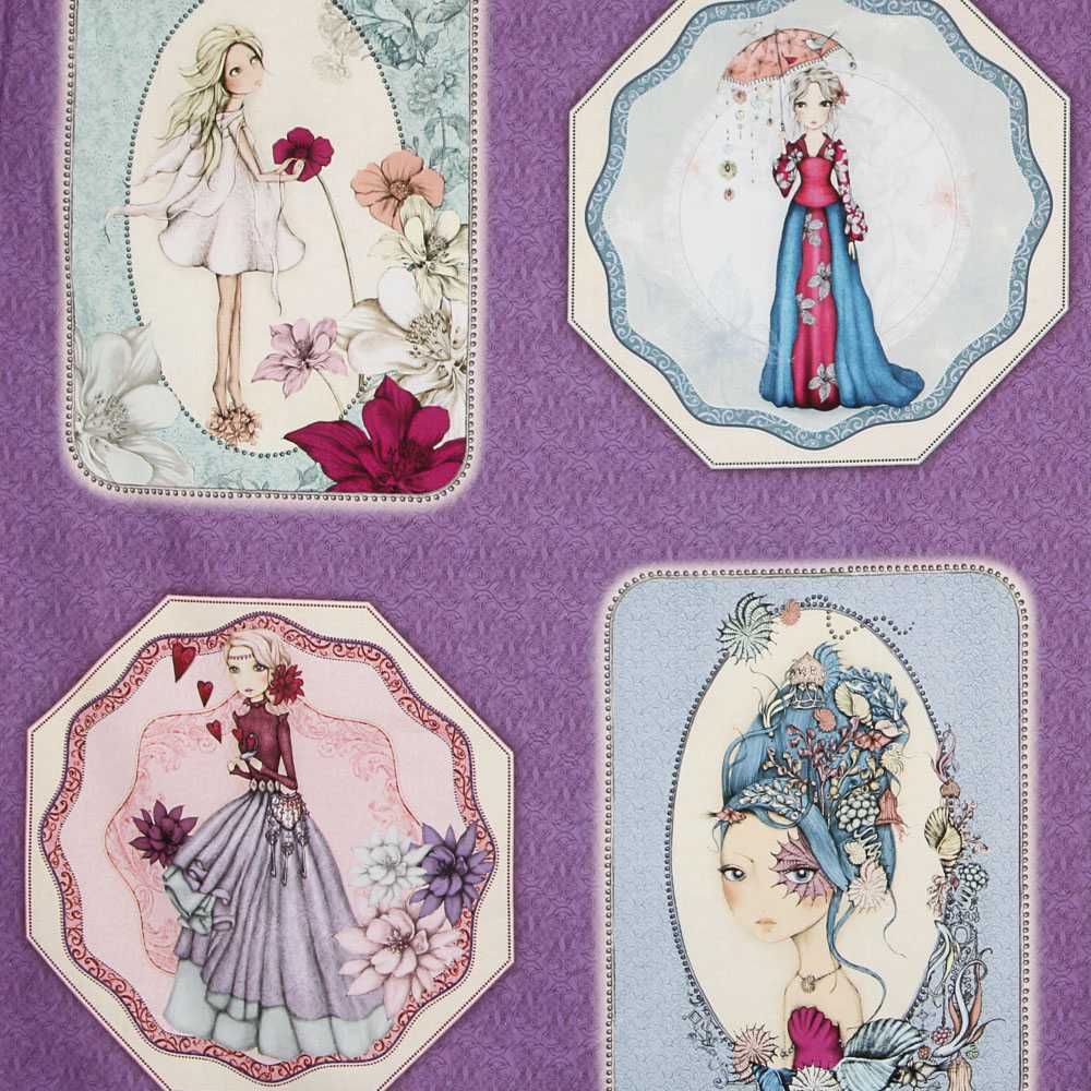 Panel Mirabelle Midnight Garden Morada - Ribes y Casals